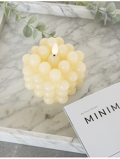 bubble glass candle holder